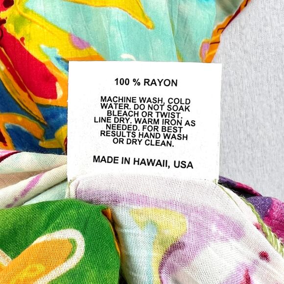 JAMS WORLD Hattie V Neck Dress Medium Creatures of the Sea Hawaiian Fish Vintage - Picture 9 of 12